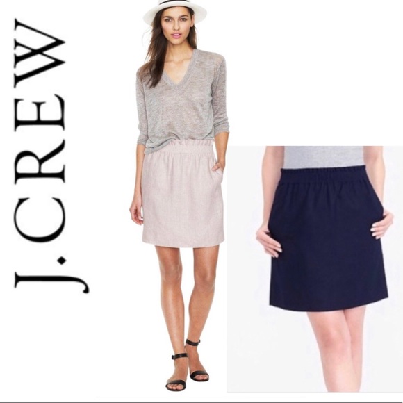 J. Crew Dresses & Skirts - J.CrewNavy Linen City Mini 40304 Skirt. NWOT